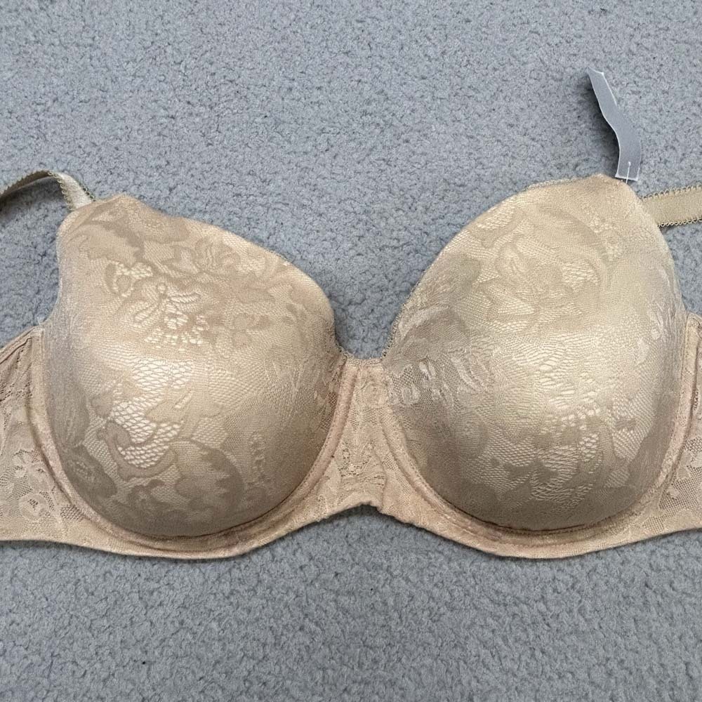 Bali Bra 40DD Underwire Bra 3516 One Smooth U All Over Lace Underwire Bra.